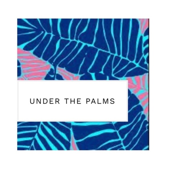 Lilly Pulitzer Maxi Skirt Size Large Under the Palms Print Navy Blue Pink - Picture 4 of 15